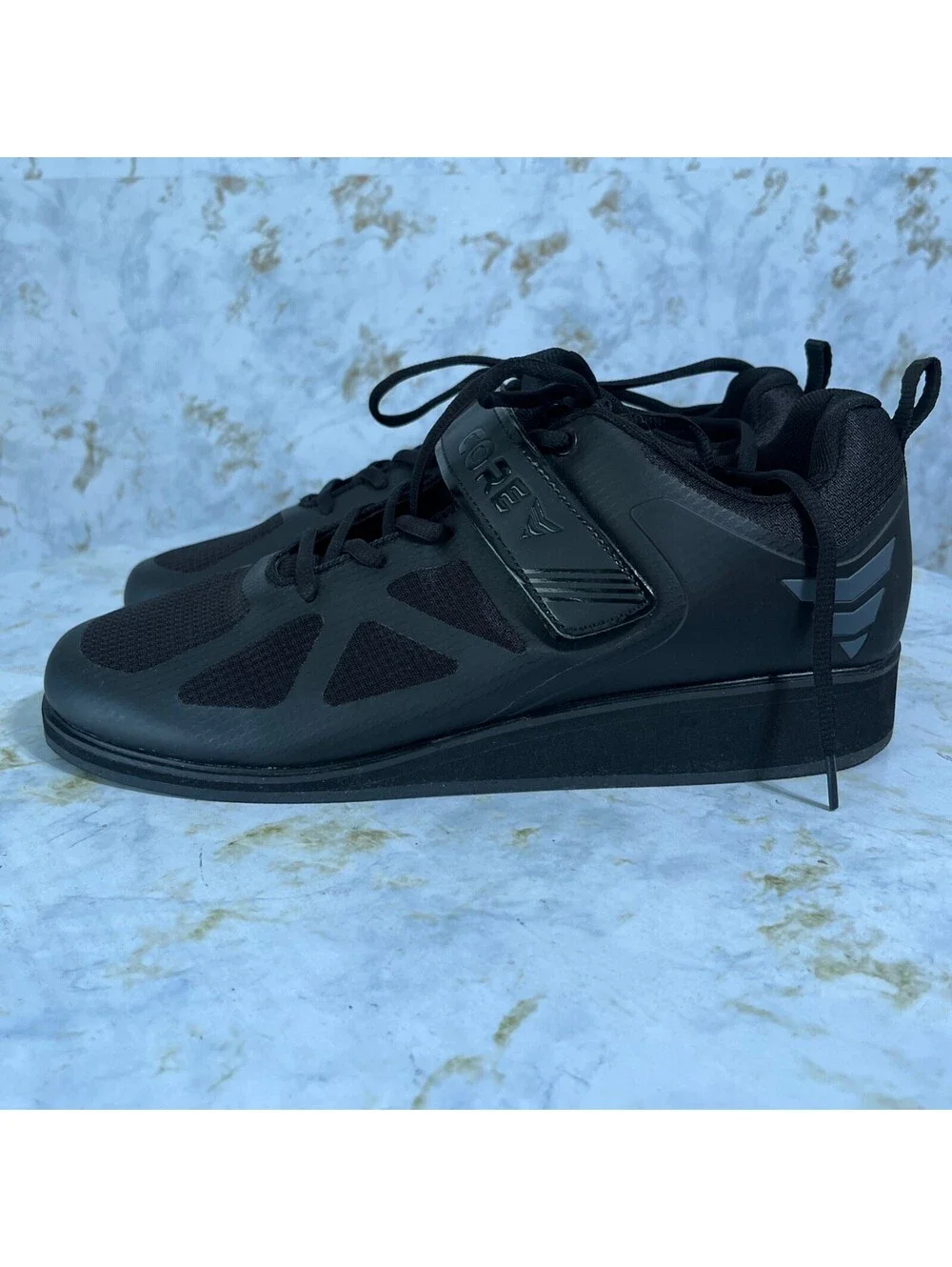 Core Men's Size 12 Shoes Black Gym Training Adjustable Weightlifting Sneakers